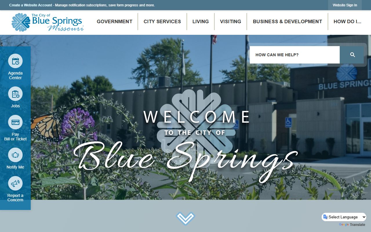 blue springs city website genealogy records jackson county