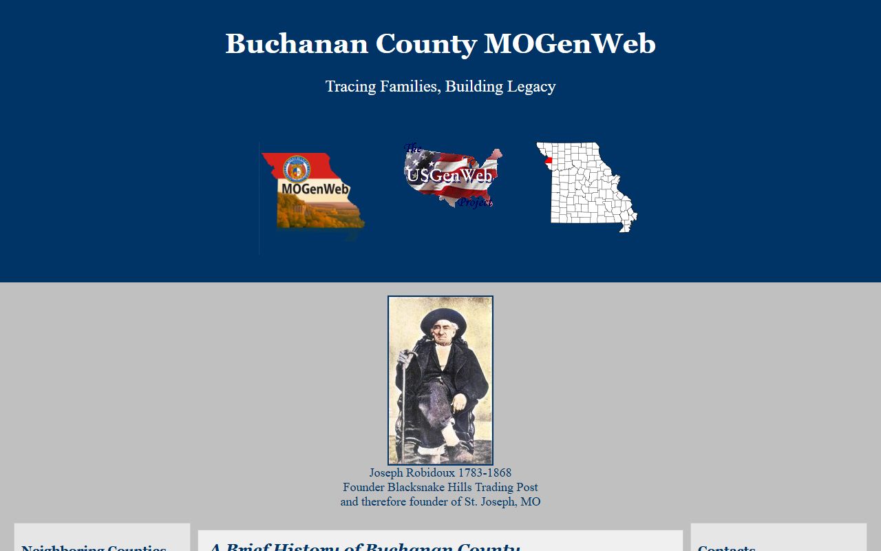 buchanan county genealogy records mogenweb st joseph missouri