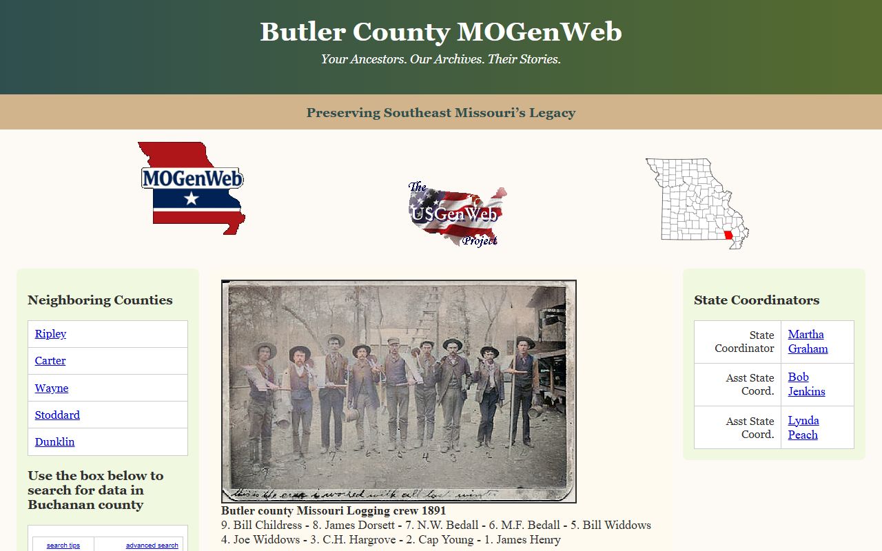 butler county genealogy records mogenweb poplar bluff missouri