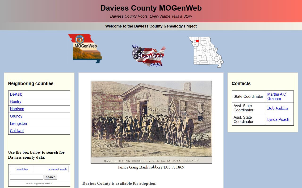 daviess county missouri genealogy records mogenweb resource page