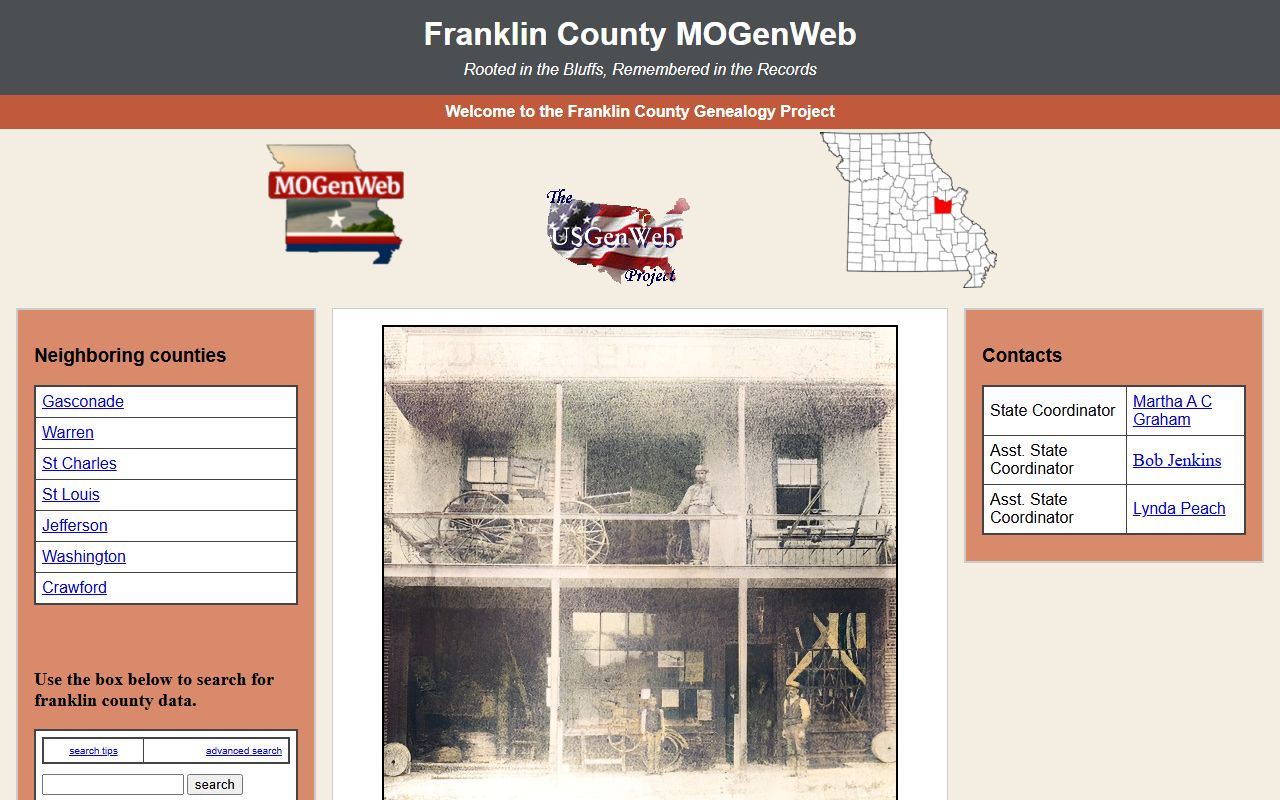 franklin county missouri genealogy records mogenweb page