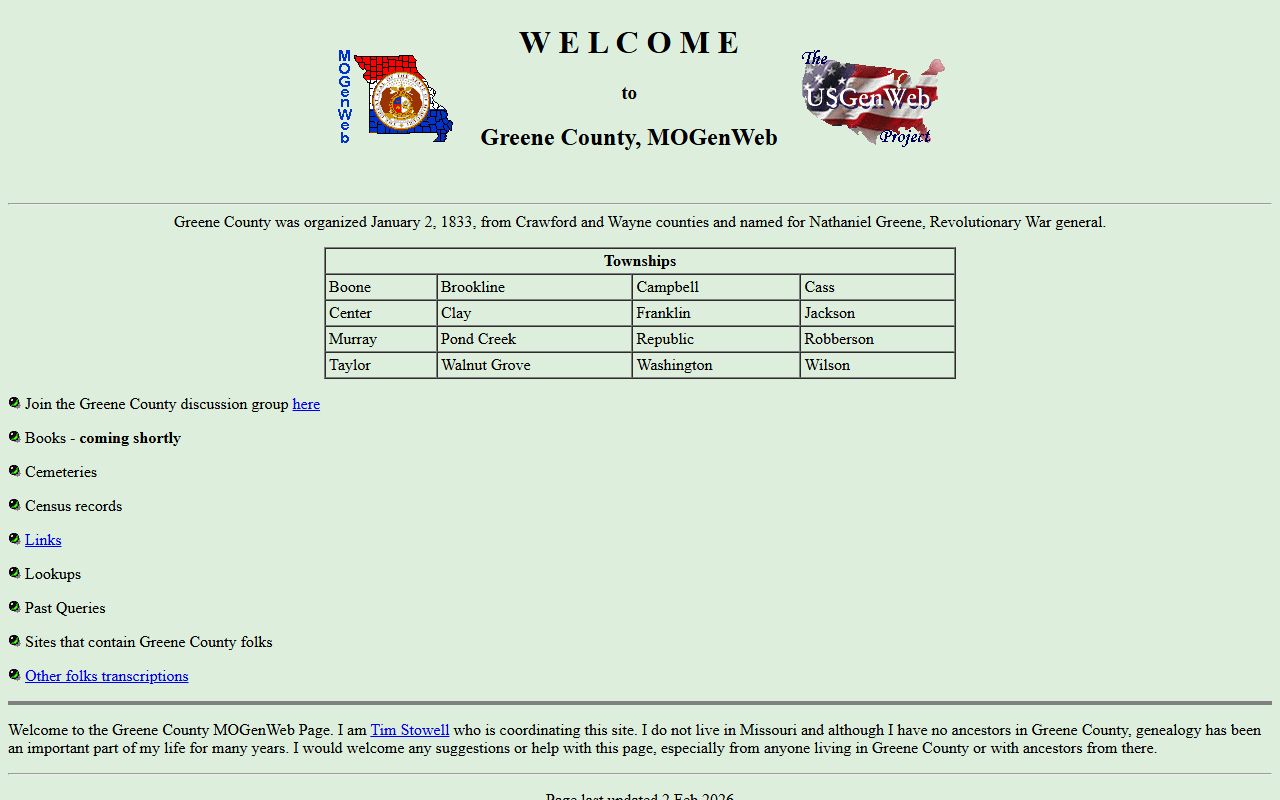 greene county missouri genealogy records mogenweb page springfield