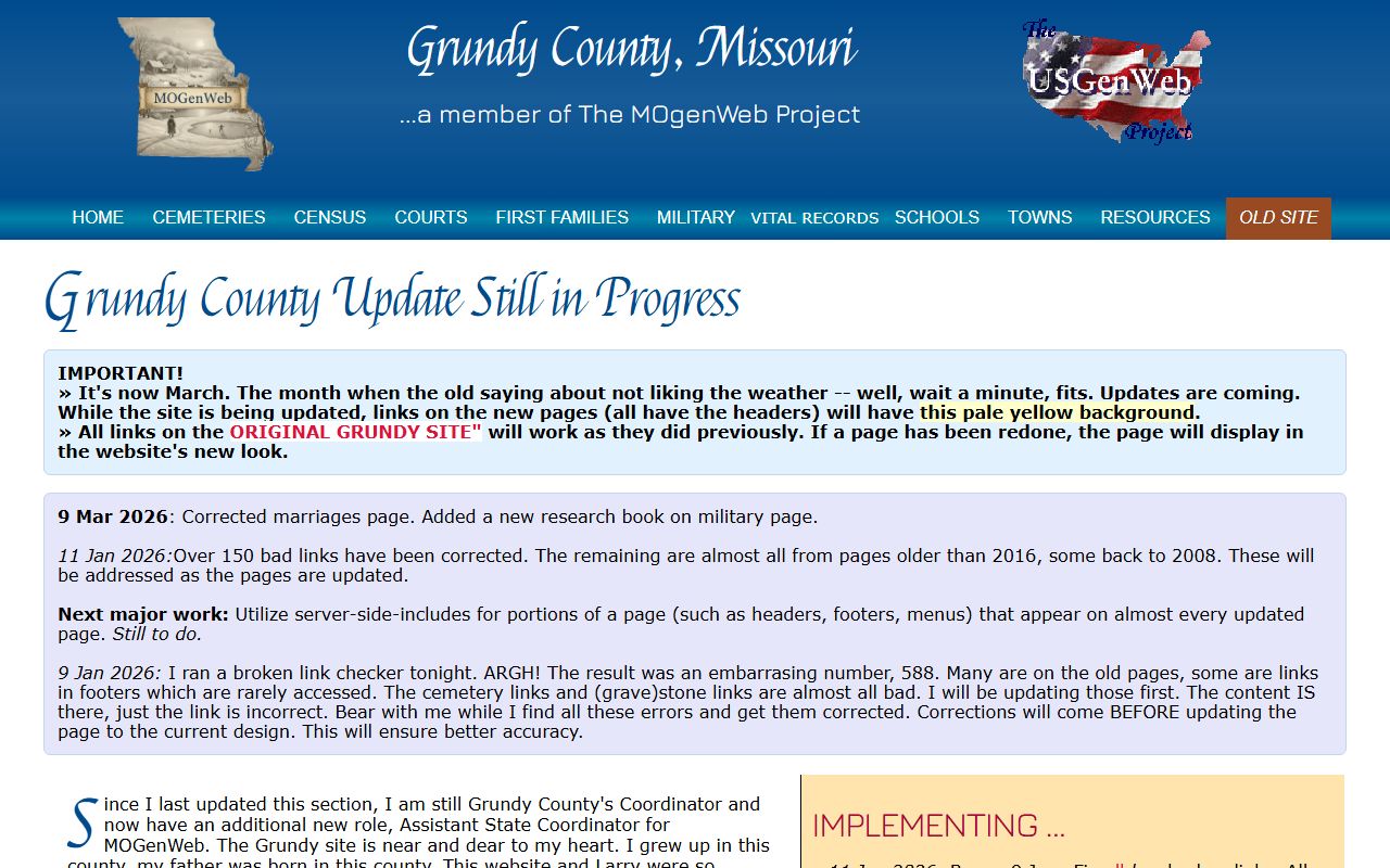 grundy county missouri genealogy records mogenweb page trenton