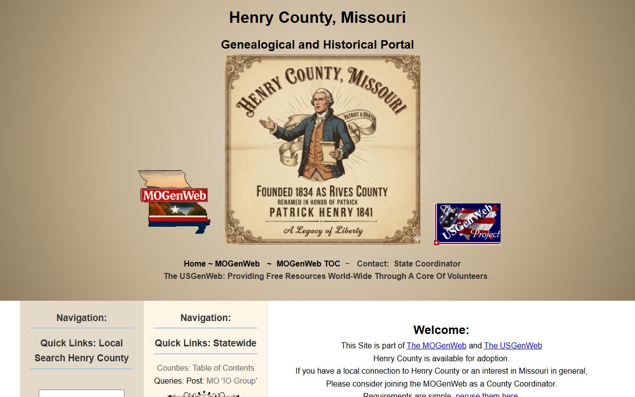 henry county genealogy records mogenweb research page