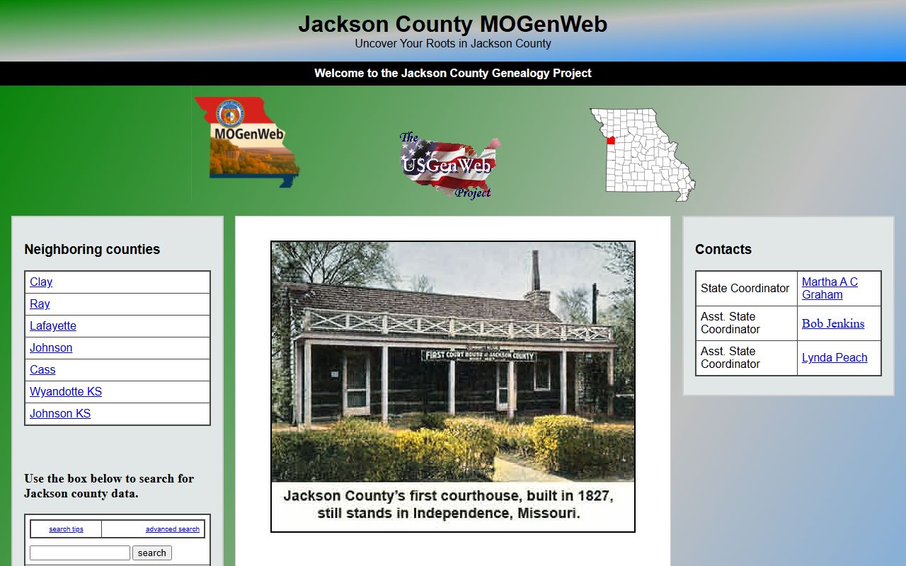 jackson county genealogy records mogenweb research page
