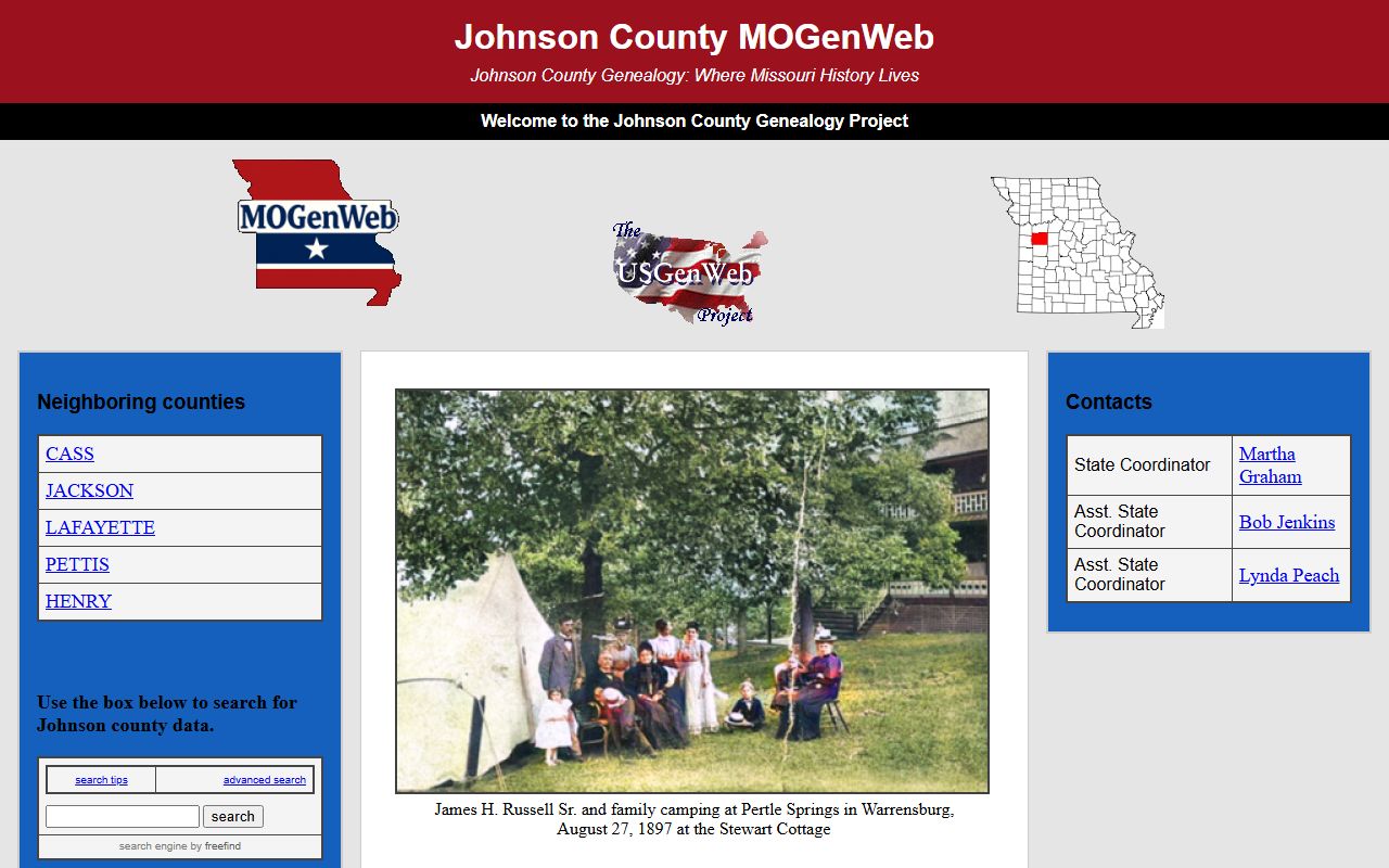 johnson county genealogy records mogenweb research page