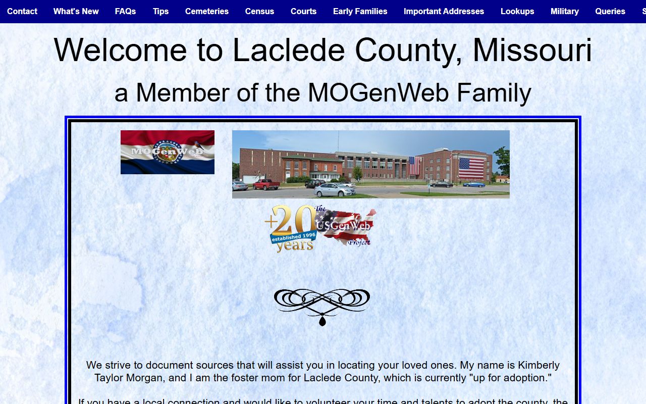 laclede county missouri genealogy records mogenweb page