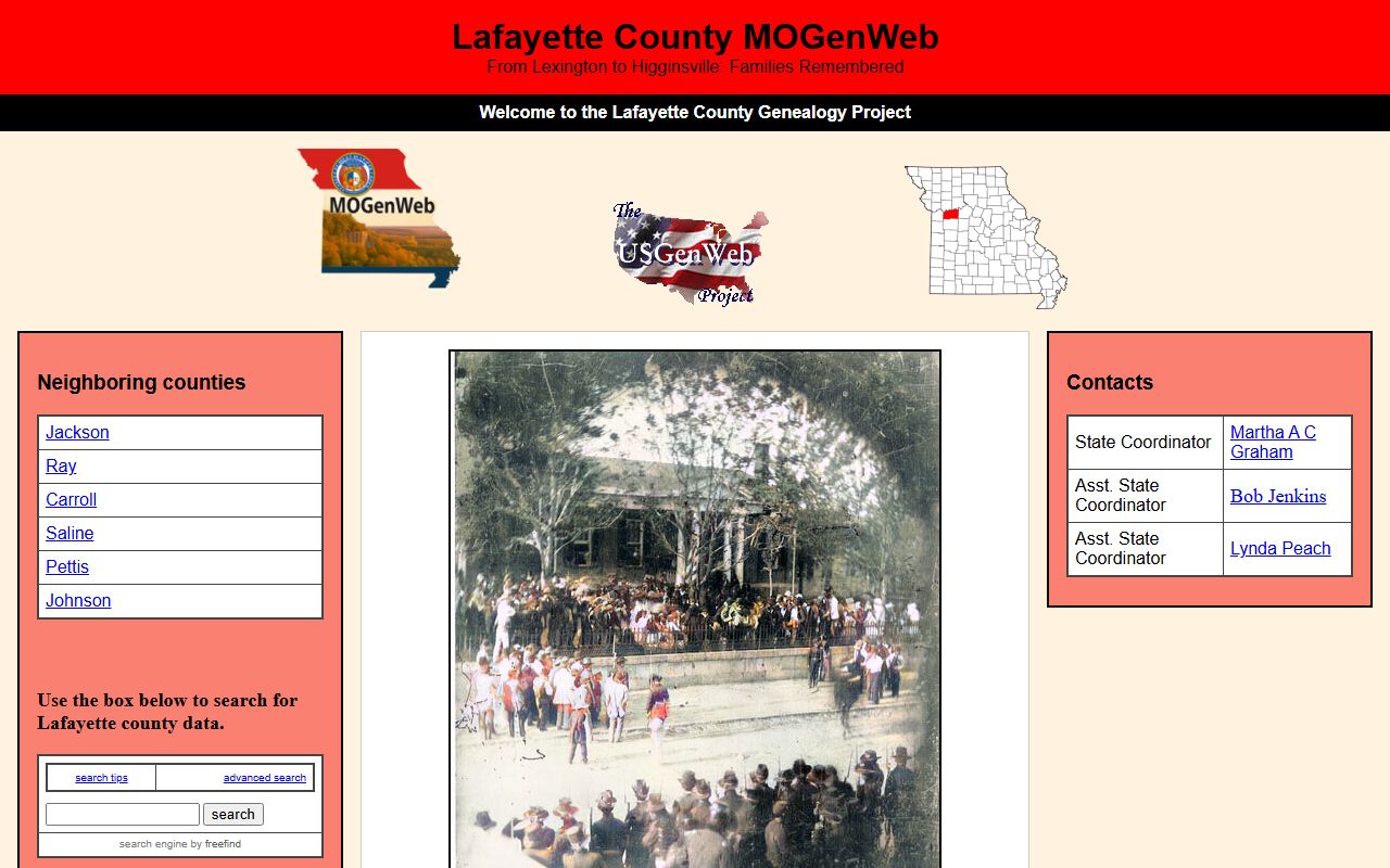 lafayette county missouri genealogy records mogenweb page