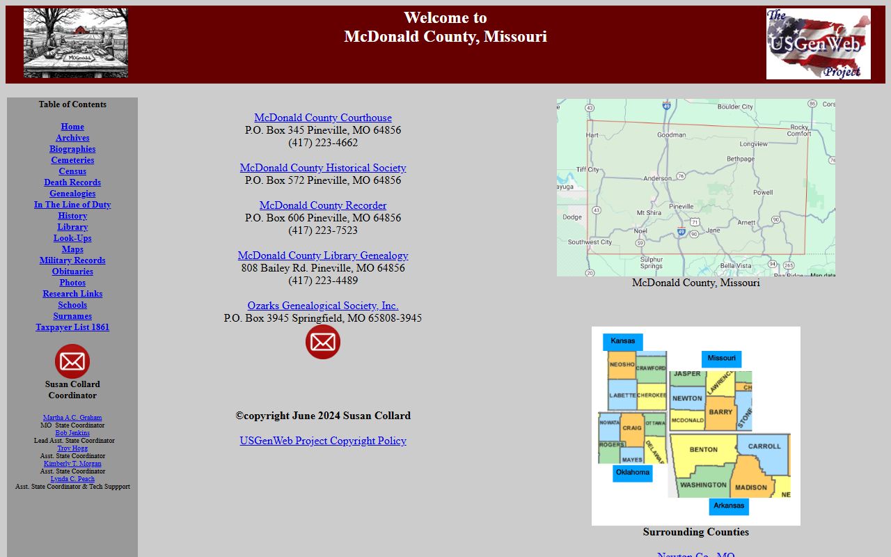mcdonald county genealogy records mogenweb