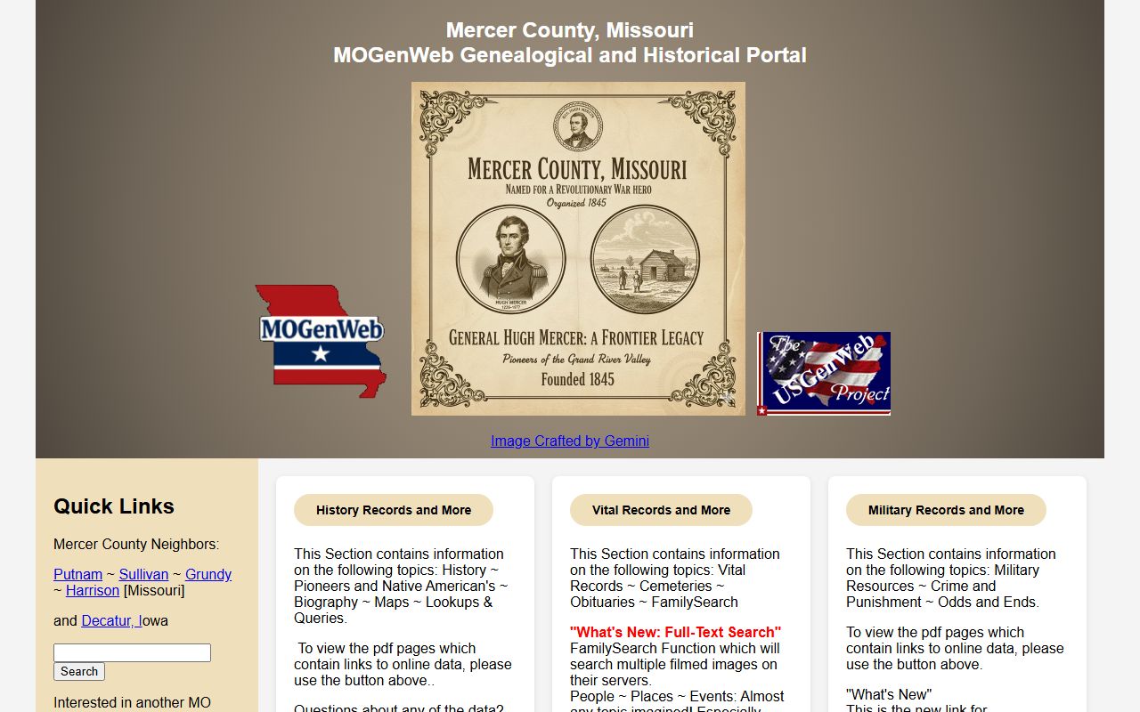 mercer county genealogy records mogenweb