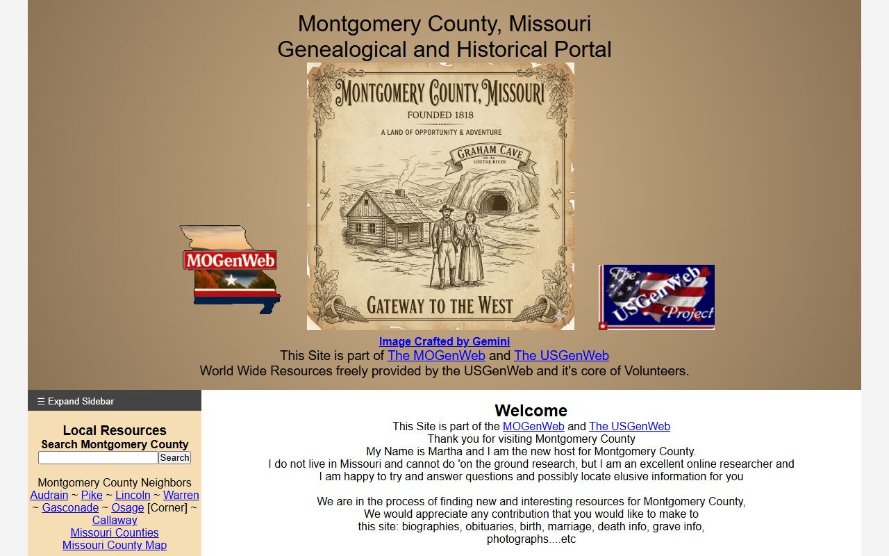 montgomery county genealogy records mogenweb