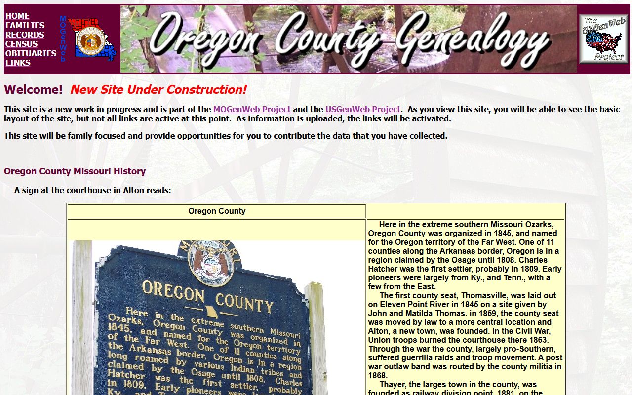 oregon county genealogy records mogenweb