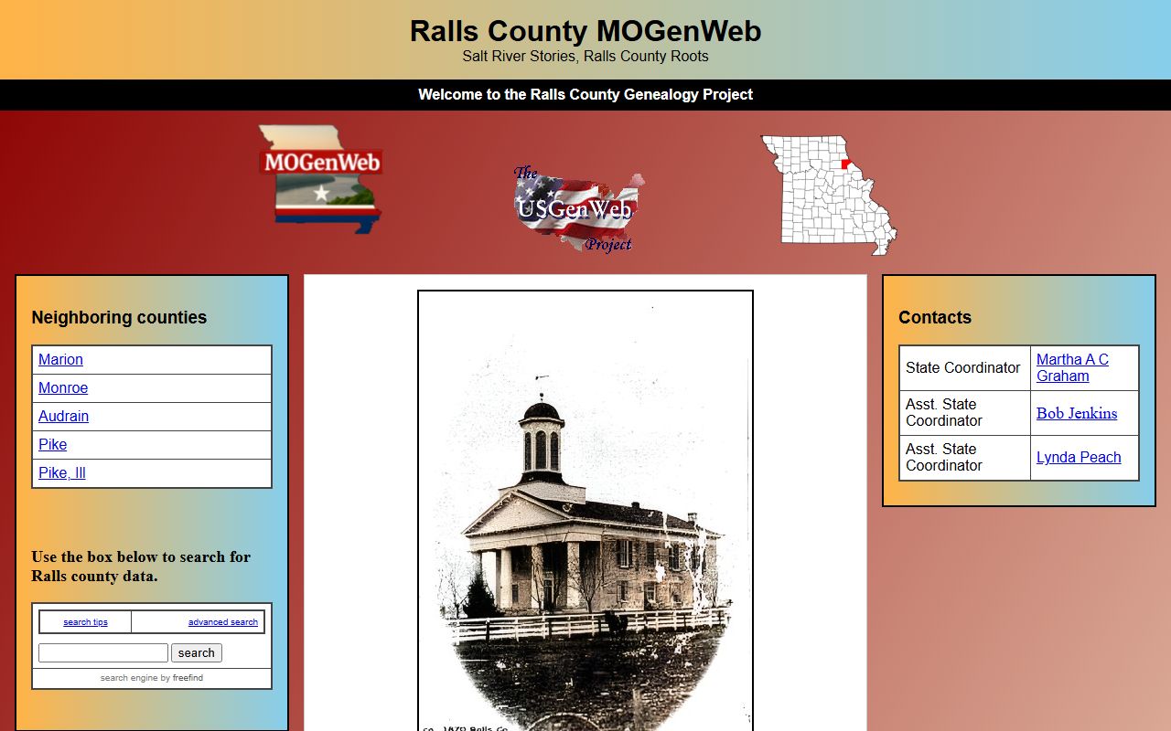 ralls county genealogy records mogenweb page