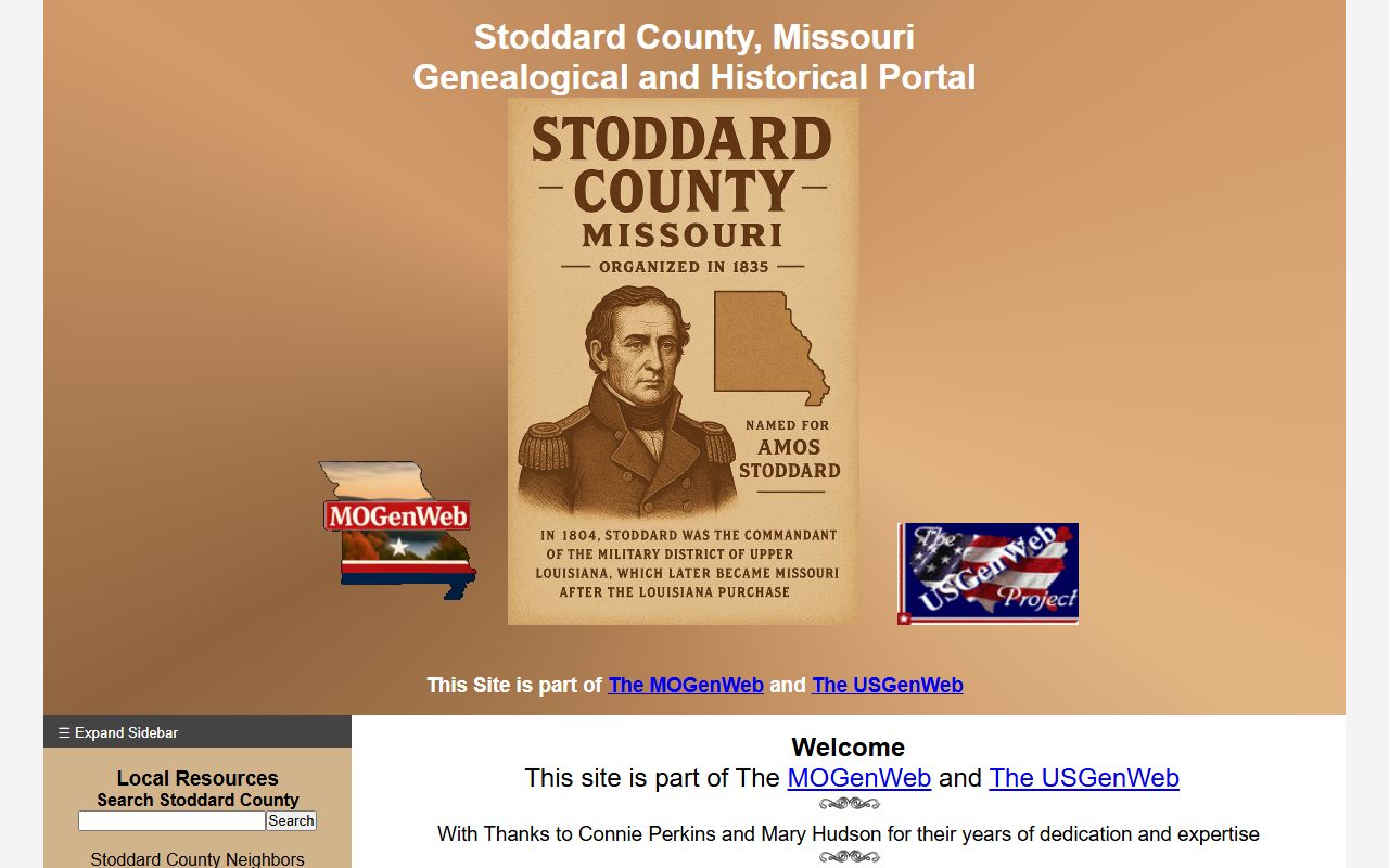 stoddard county genealogy records mogenweb
